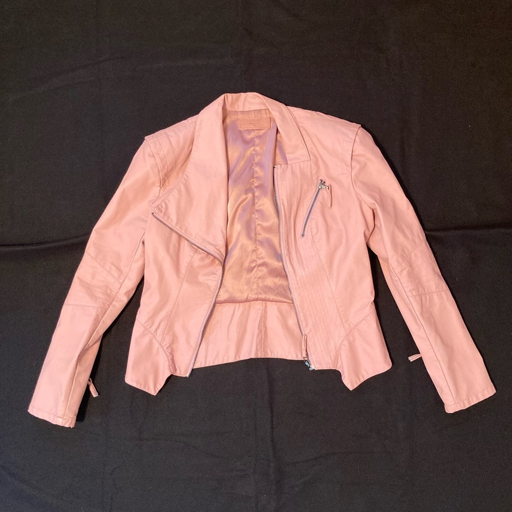 Light pink BlankNYC pleather jacket
